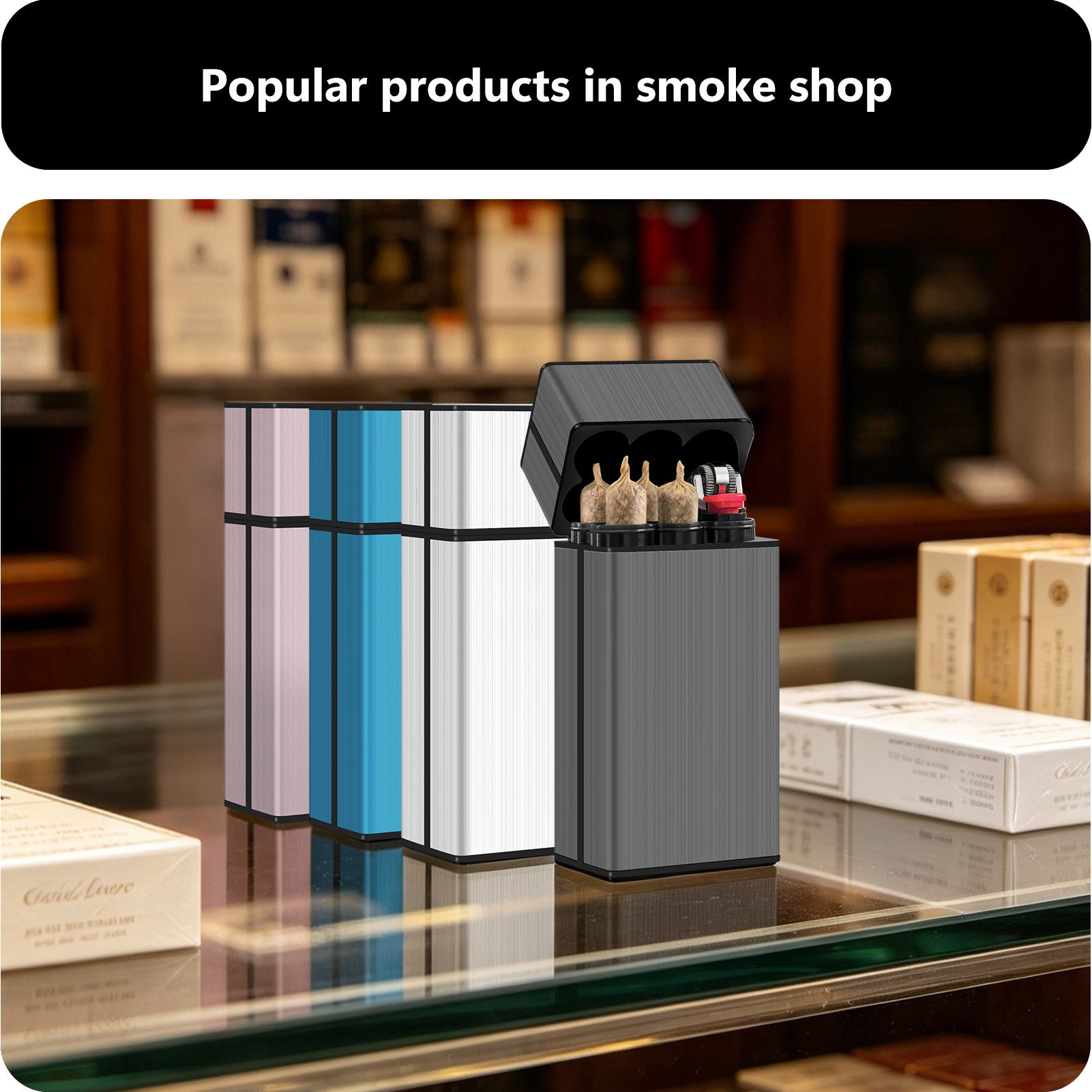 King Size Pre-roll Cone Holder Case