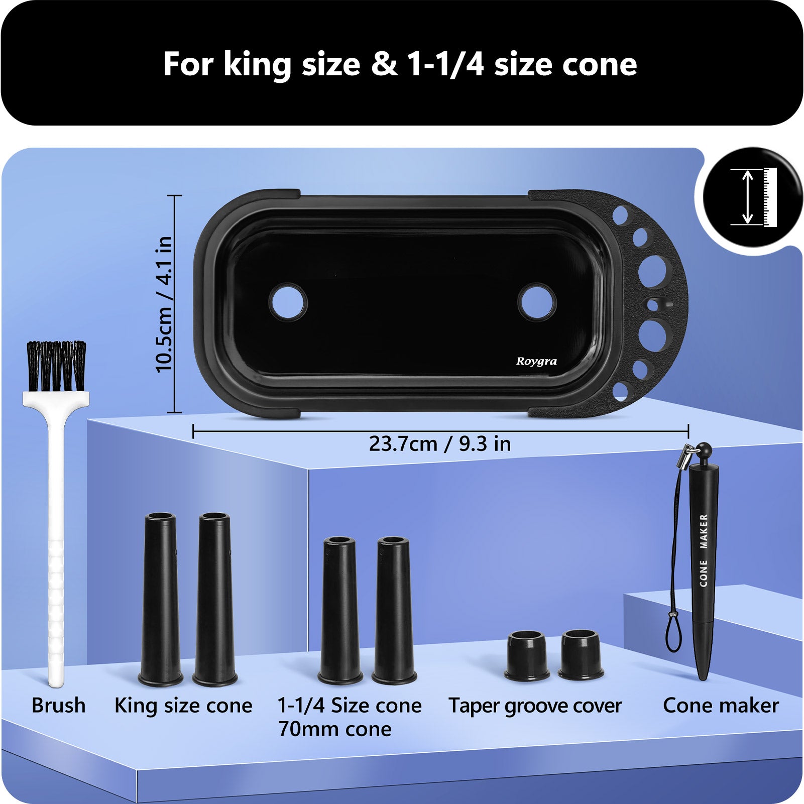 For king size & 1-1/4 size cone