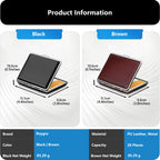 Cigarettes Smoking Accessories for Smoke, Metal & Leather Box for Regular, King Size and 100mm 100's