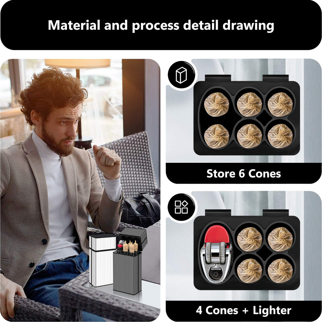 King Size Pre-roll Cone Holder Case