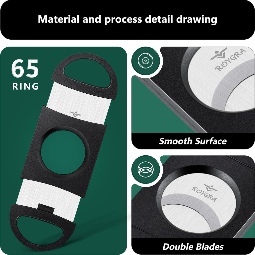 Enlarged 65 Ring Cigar Cutter
