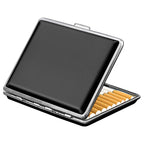 Cigarettes Smoking Accessories for Smoke, Metal & Leather Box for Regular, King Size and 100mm 100's